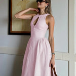 Stephanie - elegant midi dress — view 8