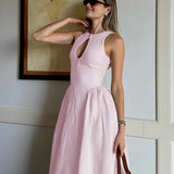 Stephanie - elegant midi dress — view 8
