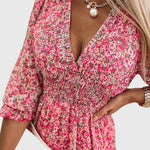 Stephanie - Floral Puff Sleeve Dress — view 6