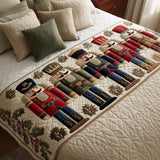 Quilted Bed Runner - Nutcracker Parade — view 1
