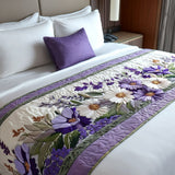 Quilted bed runner - Soft Spring Embrace — view 1