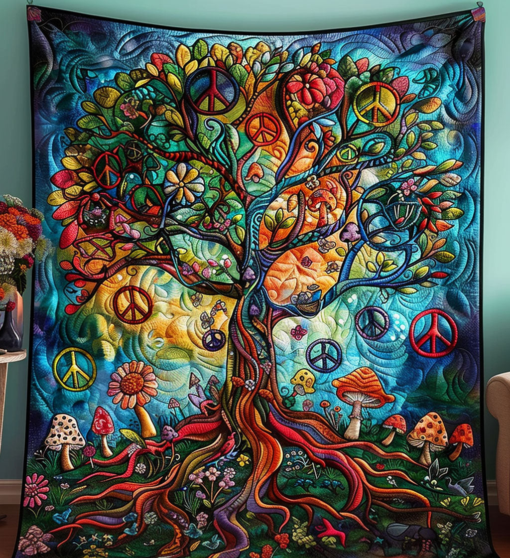 Quilted bedspread - Peace Life — view 1