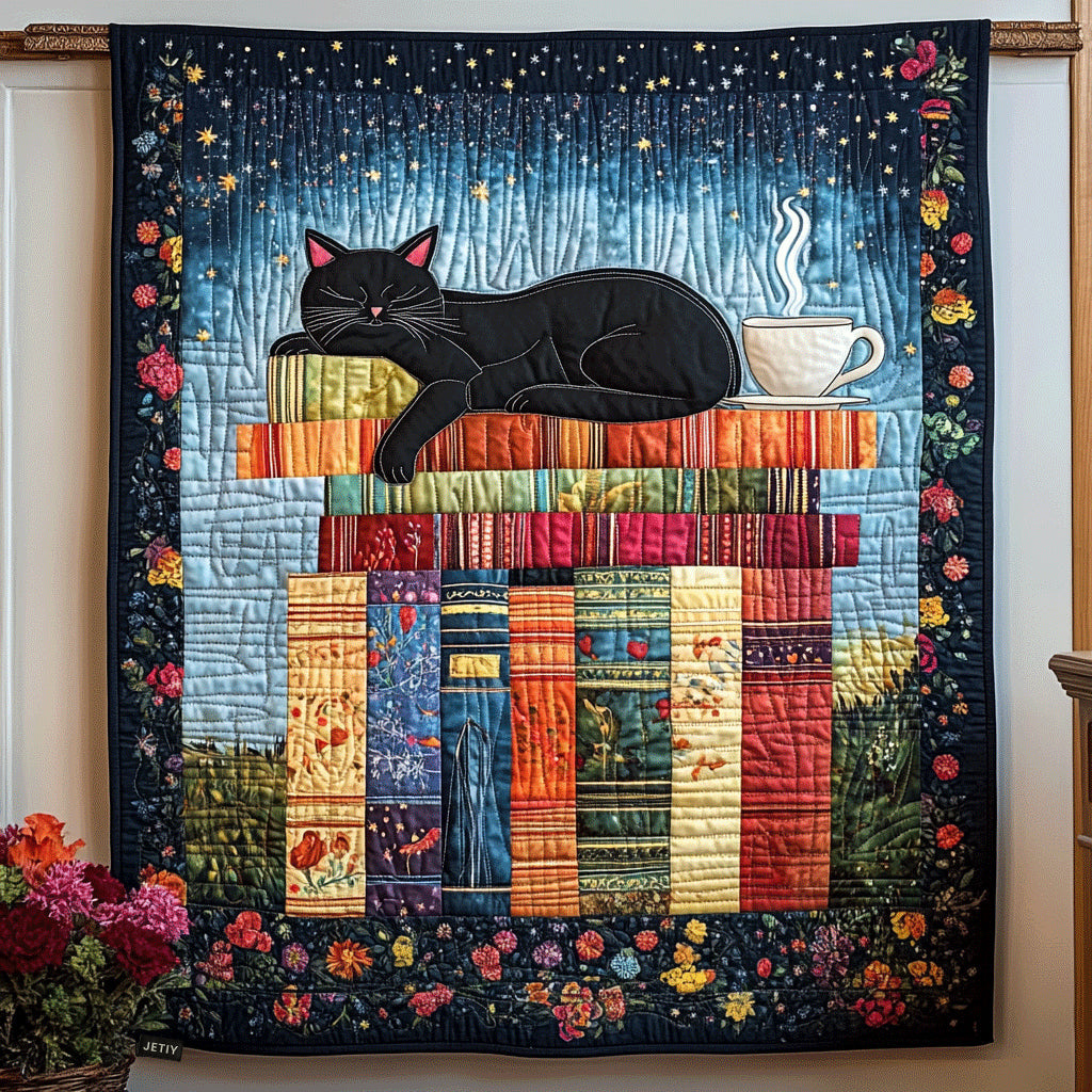 Quilted bedspread - Cuddly cat dream — view 1
