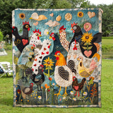 Quilted bedspread - Feather garden — view 1