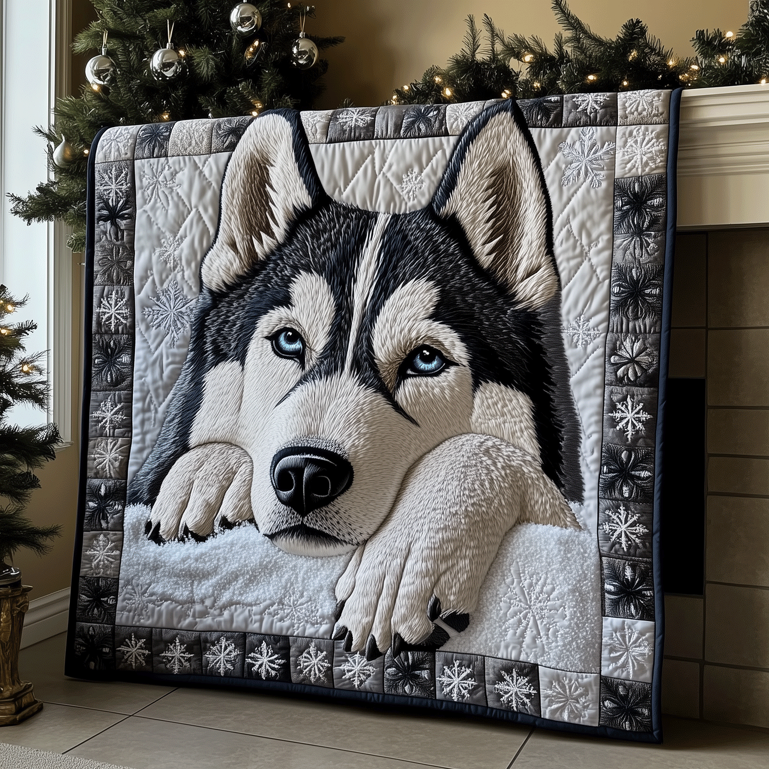 Quilted bedspread - Husky dream — view 1