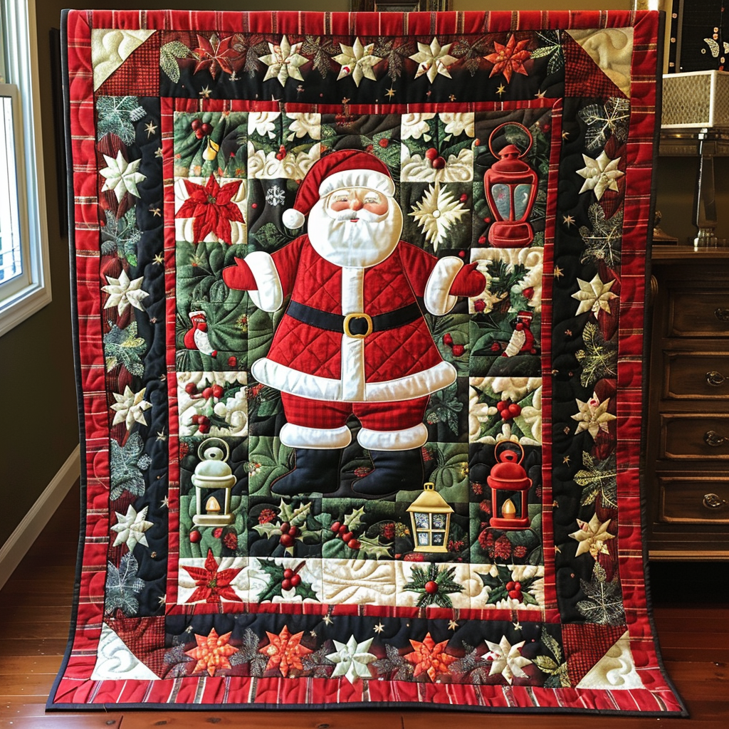 Quilted bedspread - Santa Claus — view 2