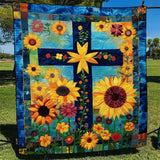 Quilted bedspread - Sunny Cross — view 1