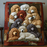 Quilted bedspread - Elegant poodles — view 1