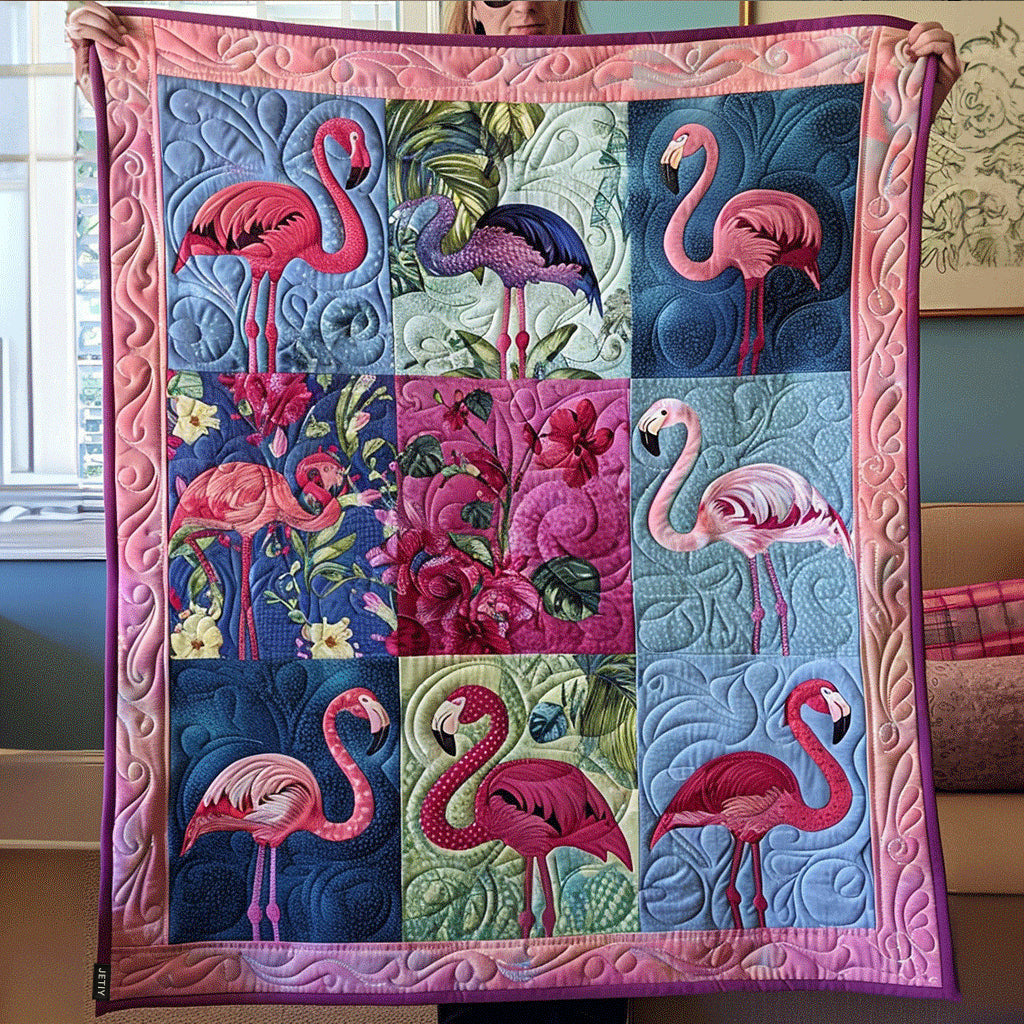 Quilted bedspread - Tropical tranquility — view 1