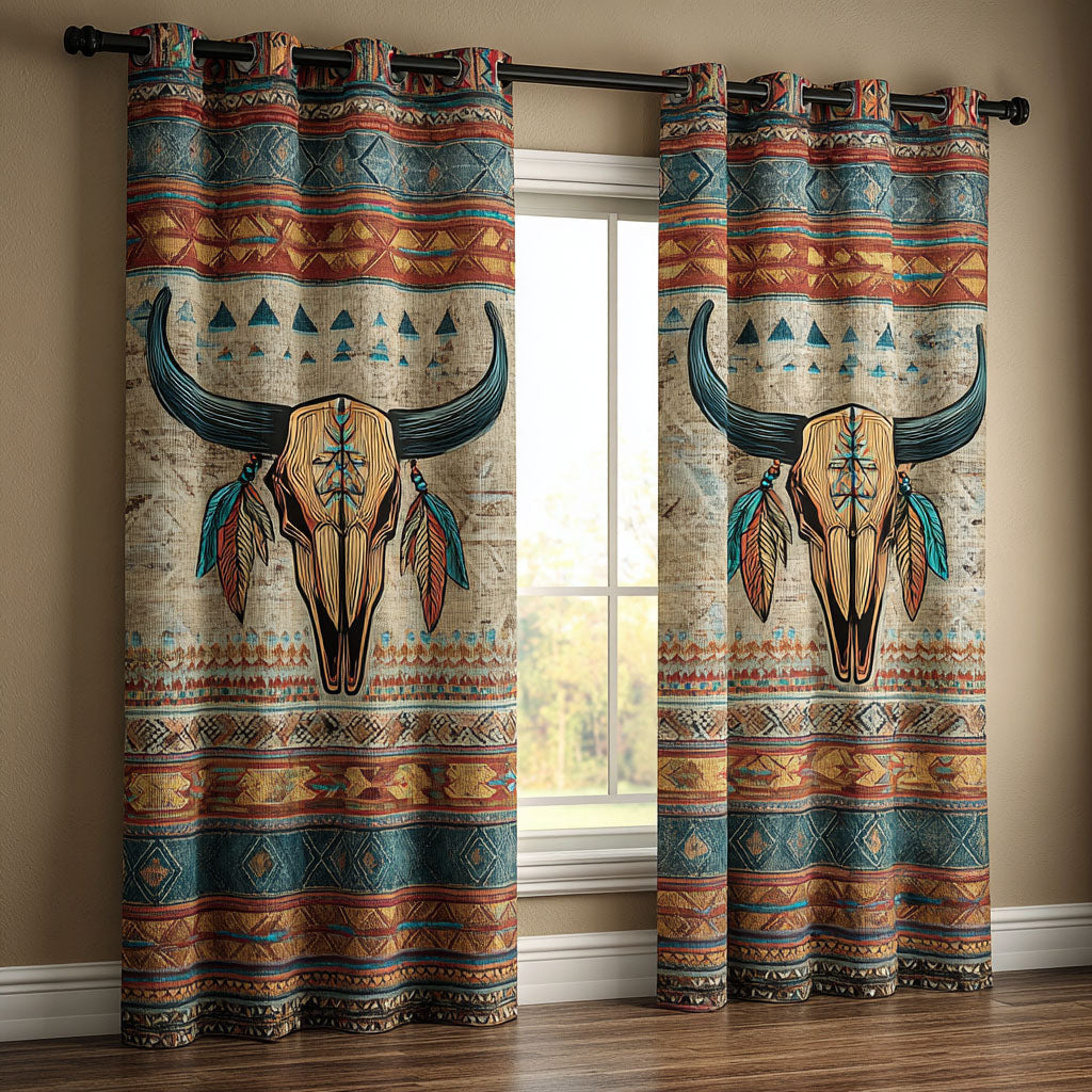 Quilted curtain - Canyon light — view 1