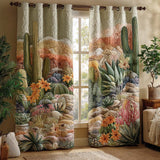 Quilted curtain - Desert glow horizon — view 1