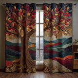 Quilted Curtain - Tree of Life Sunset — view 1