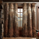 Quilted curtain - Forest — view 1