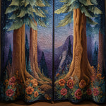 Quilted curtain - Forest — view 5