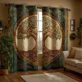 Quilted curtain - Celtic tree of life — view 1