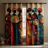 Quilted curtain - Warm Echo — view 1