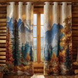 Quilted curtain - Mossy Grove — view 1