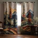 Quilted curtain - Rustic Peak — view 1