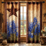Quilted Curtain - Rustic Star Bloom — view 1