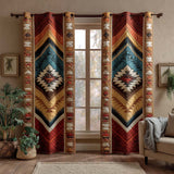 Quilted Curtain - Tribali Blue Mesa — view 1