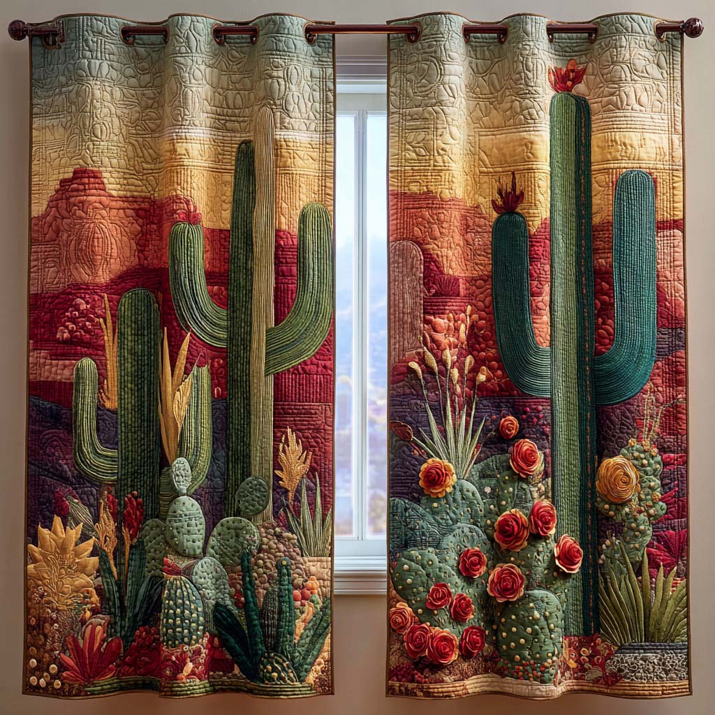 Quilted Curtain - Wild Canyon — view 1