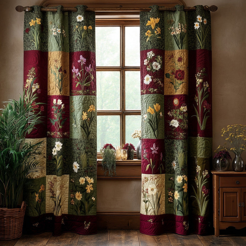 Quilted curtain - Wildflower dreams — view 1