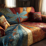 Quilted sofa cover - Golden horizon — view 1