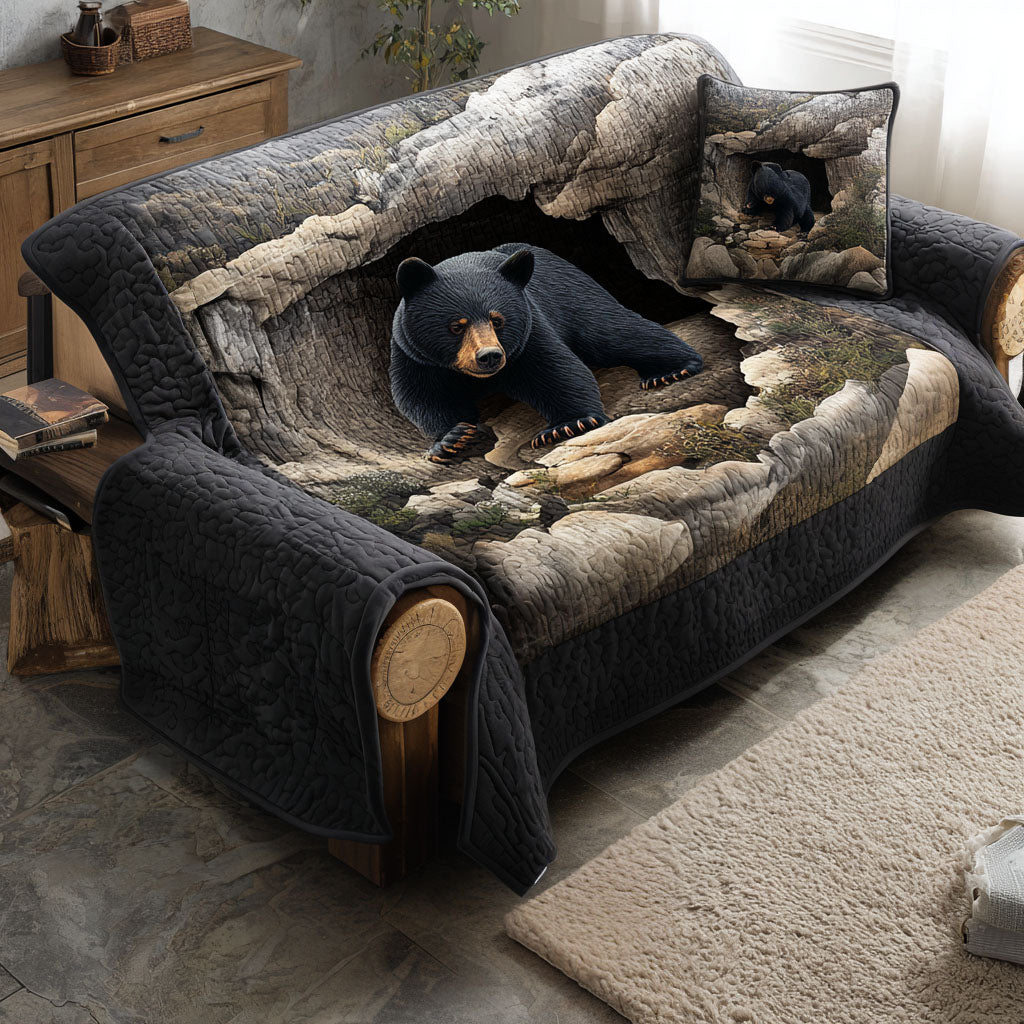 Quilted Sofa Cover - Mountain Shadow — view 1