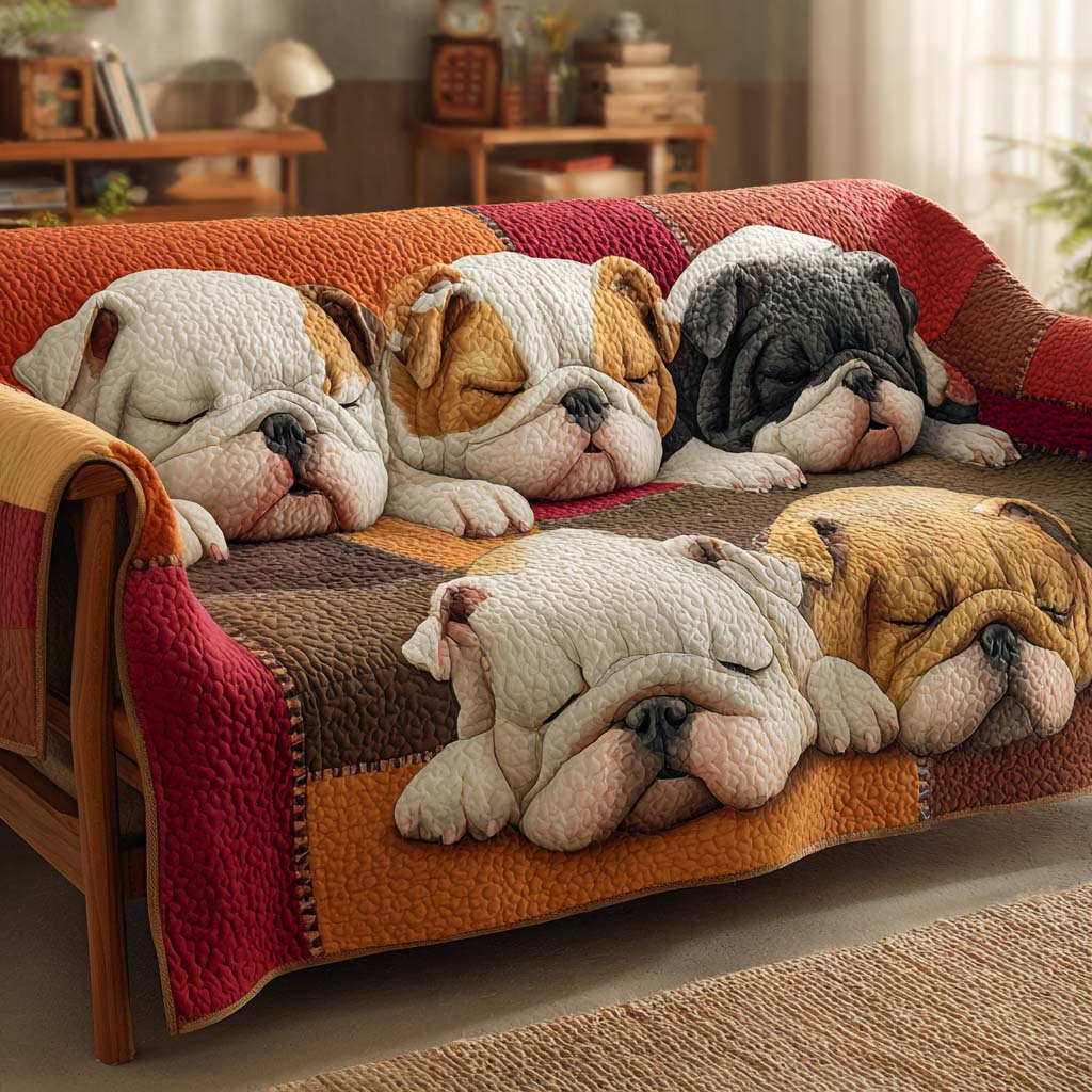 Quilted sofa cover - Bulldog — view 2