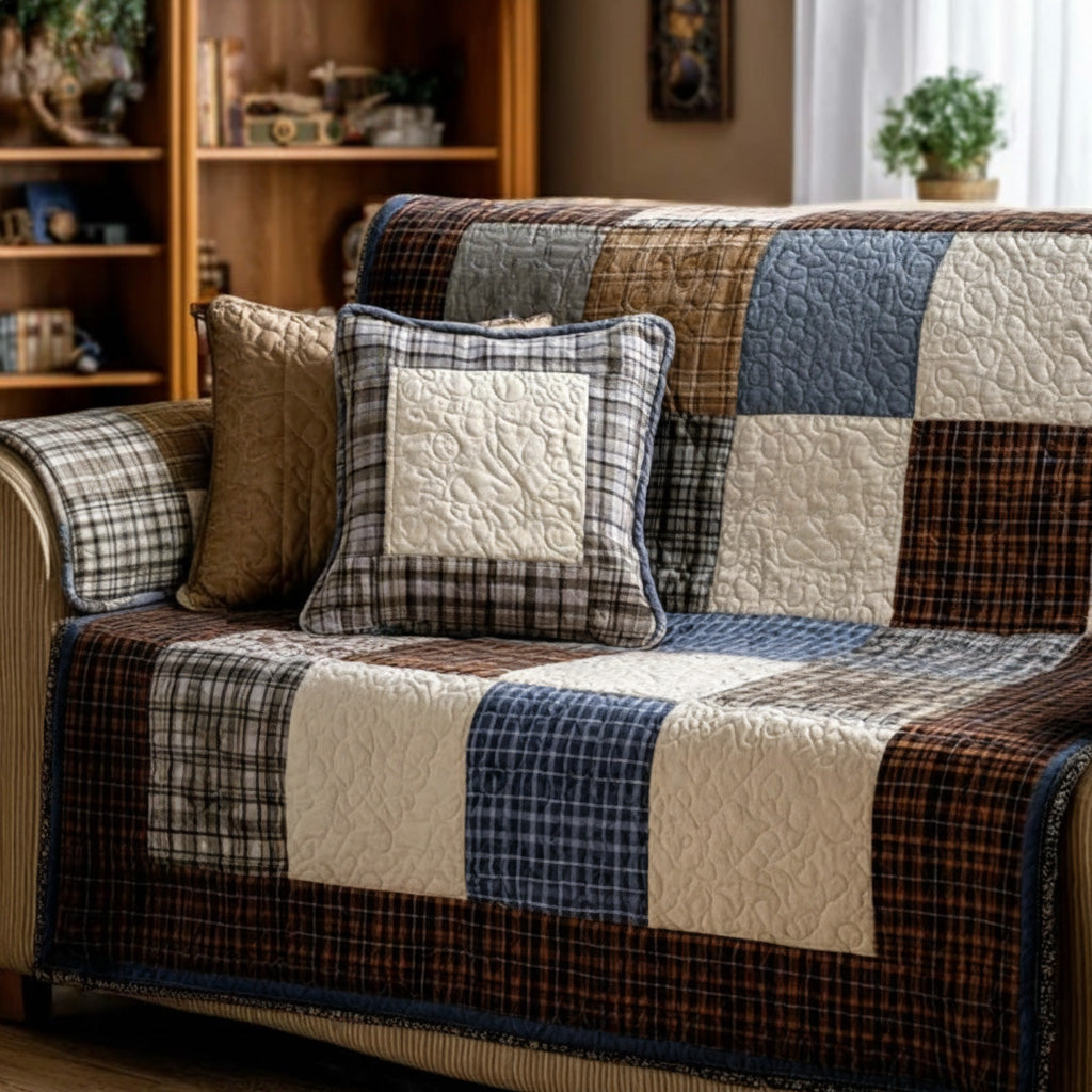 Quilted sofa cover - Country Paw — view 1