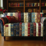 Quilted sofa cover - with a decorative pattern — view 3