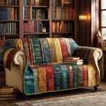 Quilted sofa cover - with a decorative pattern — view 5