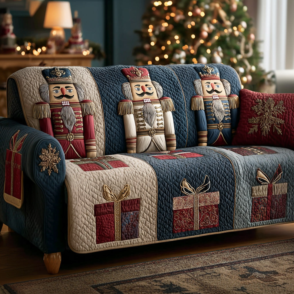 Quilted sofa cover - Nutcracker — view 1