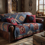 Quilted sofa cover - Night in the canyon — view 1