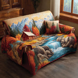 Quilted sofa cover - Forest pattern — view 4