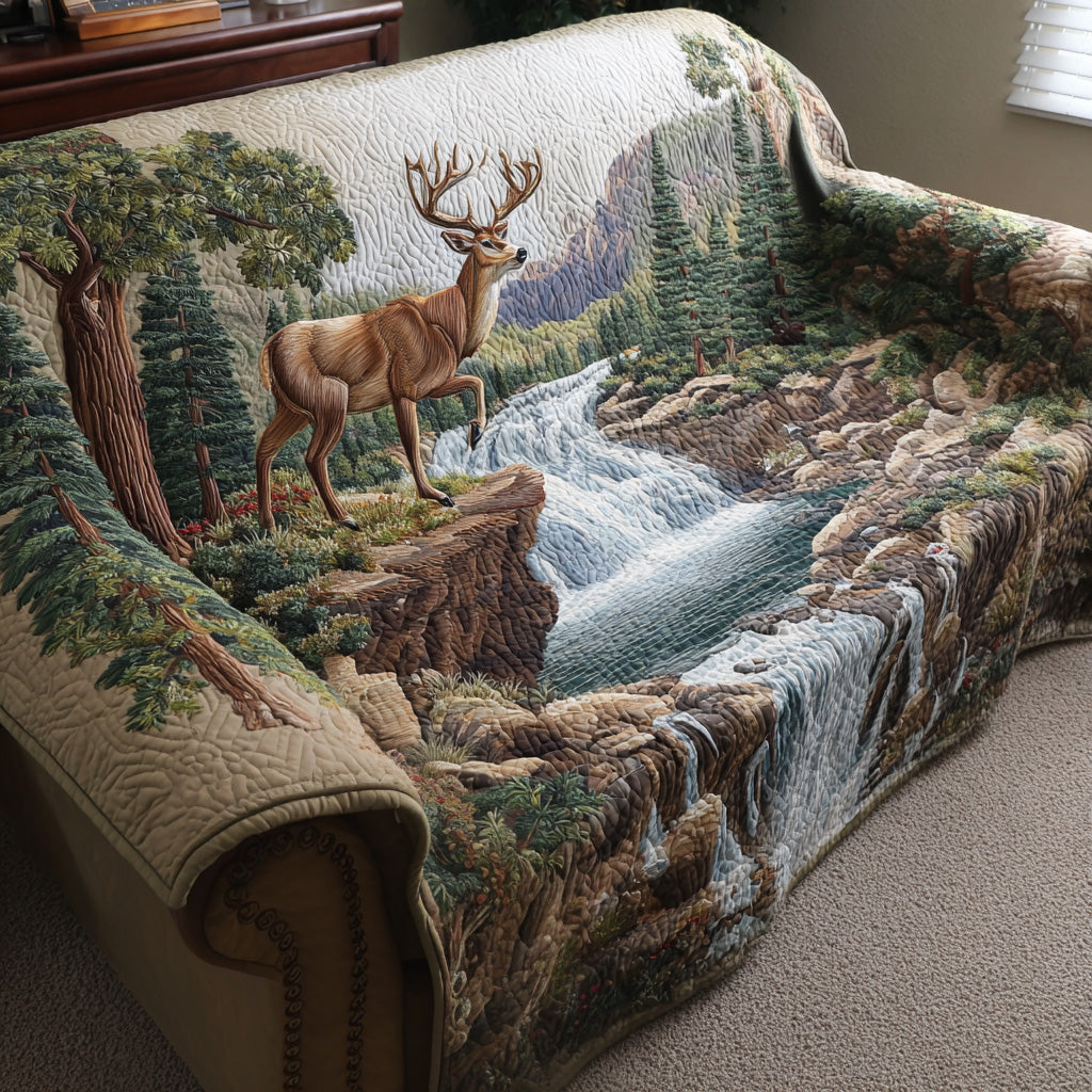 Quilted sofa cover - Forest pattern — view 10