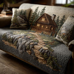 Quilted sofa cover - Forest pattern — view 1