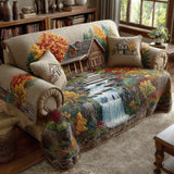 Quilted sofa cover - Forest pattern — view 2