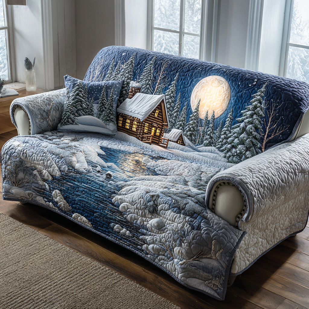 Quilted sofa cover - Forest pattern — view 6