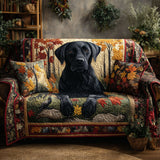 Quilted sofa cover - Forest pattern — view 1