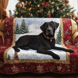 Quilted Sofa Cover - Black Labrador — view 1