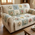 Quilted sofa cover - Fine garden — view 1