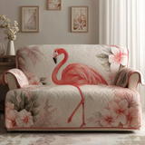 Quilted sofa cover - Flamingos — view 1