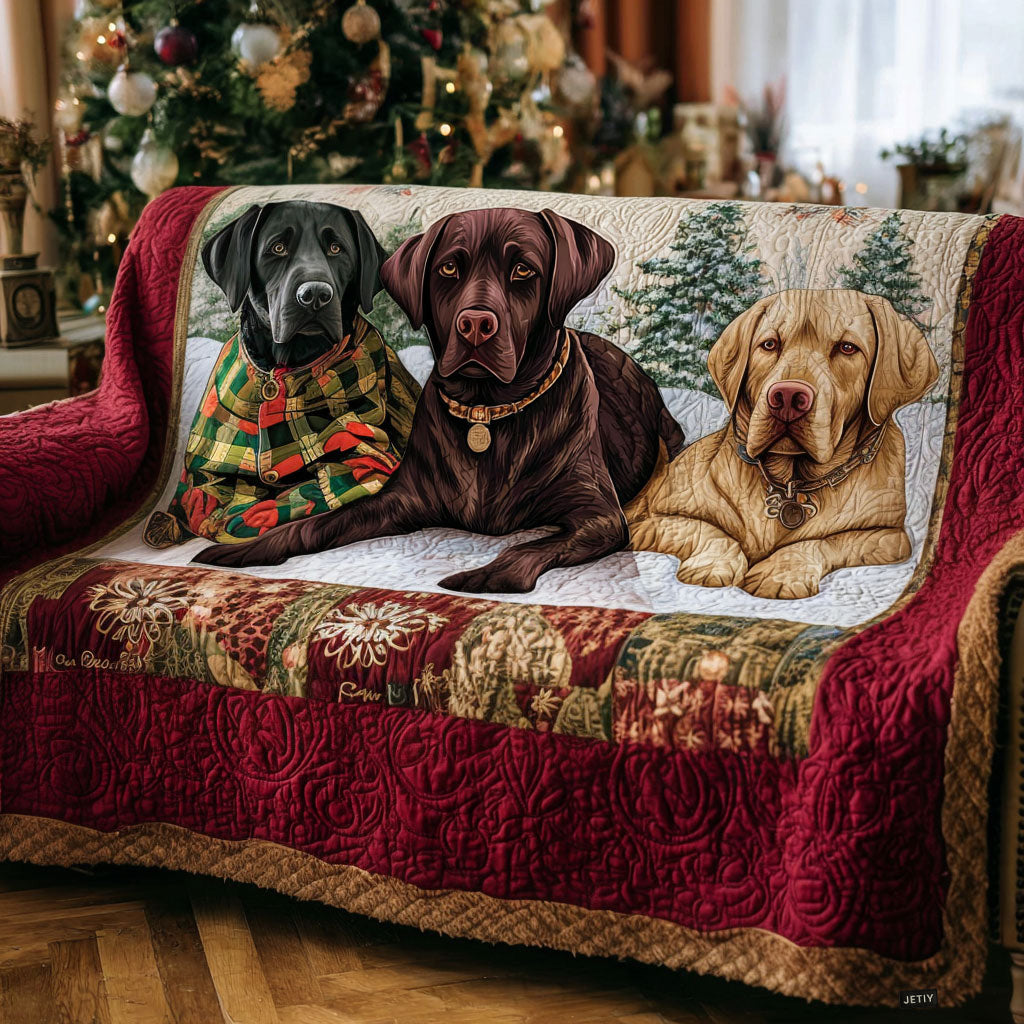 Quilted sofa cover - Peaceful fields — view 1