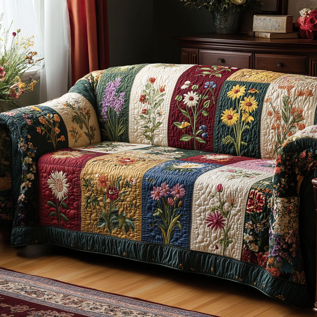 Quilted sofa cover - cosy — view 1