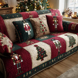 Quilted sofa cover - Christmas pattern — view 1