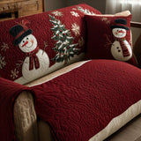 Quilted sofa cover - Christmas pattern — view 1