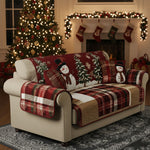 Quilted sofa cover - Christmas pattern — view 3