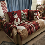 Quilted sofa cover - Christmas pattern — view 5