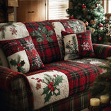 Quilted sofa cover - Karomuster — view 1